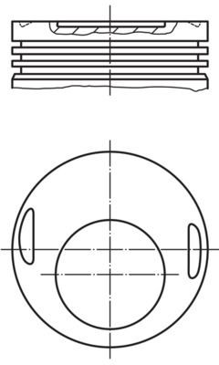 MAHLE ORIGINAL Piston Article number: 002 17 20 cheaply