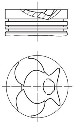 MAHLE ORIGINAL Piston Article number: 002 49 00 cheaply