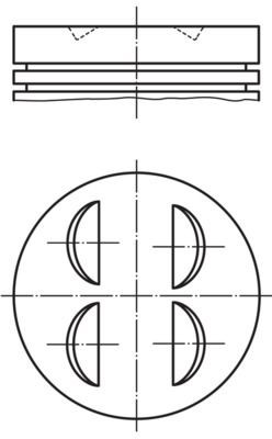 MAHLE ORIGINAL Piston Article number: 002 68 00 cheaply