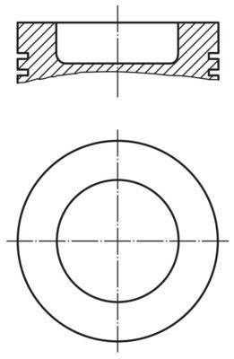 MAHLE ORIGINAL Piston Article number: 003 36 00 cheaply