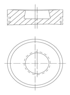 MAHLE ORIGINAL Piston Article number: 003 72 00 cheaply
