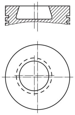 MAHLE ORIGINAL Piston Article number: 003 84 00 cheaply