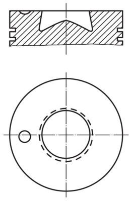 MAHLE ORIGINAL Piston Article number: 003 85 00 cheaply