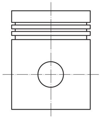 MAHLE ORIGINAL Piston Article number: 004 15 01 cheaply