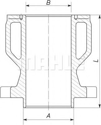 MAHLE ORIGINAL Cylinder Sleeve Article number: 004 WN 05 cheaply