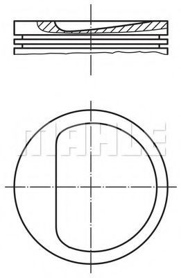 MAHLE ORIGINAL Piston Article number: 007 13 01 cheaply
