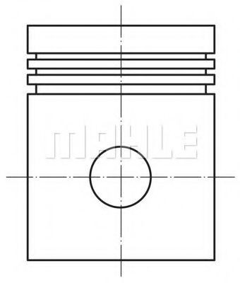 MAHLE ORIGINAL Piston Article number: 007 19 00 cheaply