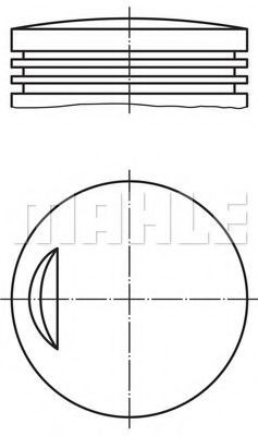 MAHLE ORIGINAL Piston Article number: 007 52 02 cheaply