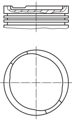 MAHLE ORIGINAL Piston Article number: 007 58 00 cheaply