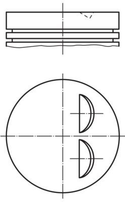 MAHLE ORIGINAL Piston Article number: 007 58 01 cheaply