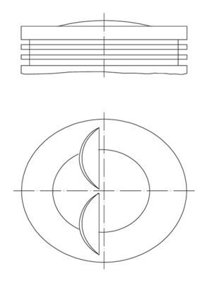MAHLE ORIGINAL Piston Article number: 007 80 04 cheaply