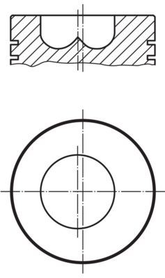 MAHLE ORIGINAL Piston Article number: 008 43 00 cheaply