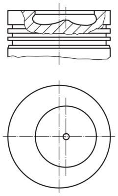 MAHLE ORIGINAL Piston Article number: 009 34 00 cheaply