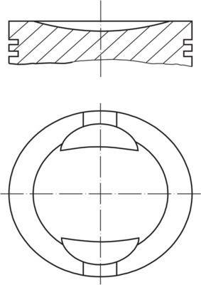 MAHLE ORIGINAL Piston Article number: 009 36 00 cheaply