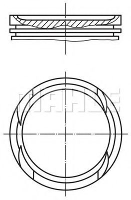 MAHLE ORIGINAL Piston Article number: 010 05 02 cheaply