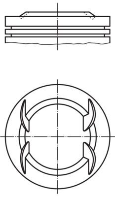 MAHLE ORIGINAL Piston Article number: 012 22 00 cheaply