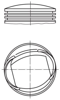 MAHLE ORIGINAL Piston Article number: 013 61 01 cheaply