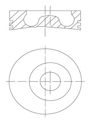 MAHLE ORIGINAL Piston Article number: 015 05 00 cheaply