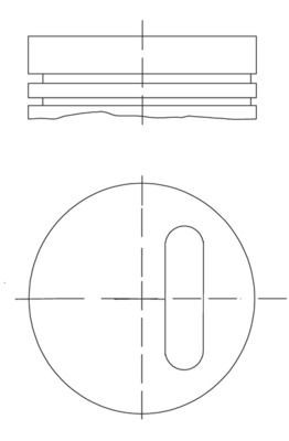 MAHLE ORIGINAL Piston Article number: 021 01 00 cheaply