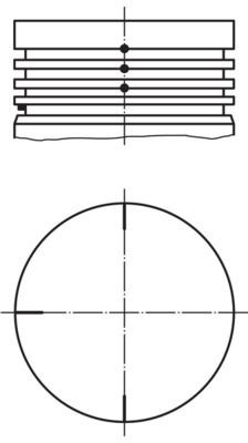 MAHLE ORIGINAL Piston Article number: 022 04 02 cheaply