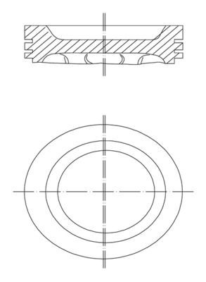 MAHLE ORIGINAL Piston Article number: 030 34 00 cheaply