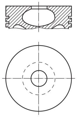 MAHLE ORIGINAL Piston Article number: 030 55 01 cheaply