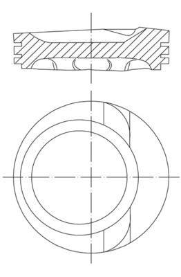 MAHLE ORIGINAL Piston Article number: 030 68 00 cheaply