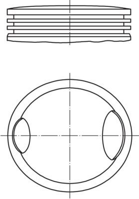 MAHLE ORIGINAL Piston Article number: 033 22 00 cheaply