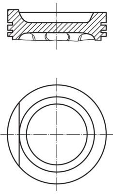 MAHLE ORIGINAL Piston Article number: 034 01 00 cheaply