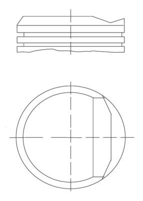 MAHLE ORIGINAL Piston Article number: 034 81 00 cheaply