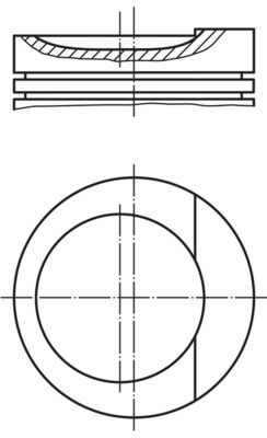 MAHLE ORIGINAL Piston Article number: 034 89 00 cheaply