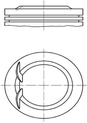 MAHLE ORIGINAL Piston Article number: 038 53 01 cheaply