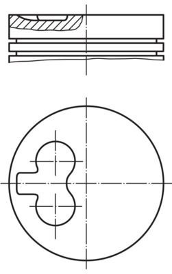 MAHLE ORIGINAL Piston Article number: 040 09 00 cheaply