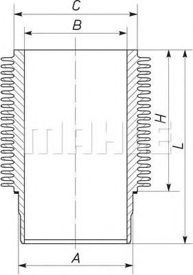 MAHLE ORIGINAL Cylinderforing Varenummer: 101 WR 21 billige