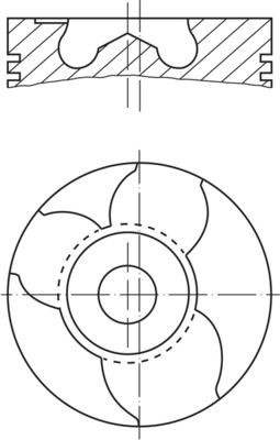 MAHLE ORIGINAL Piston Article number: 151 10 00 cheaply