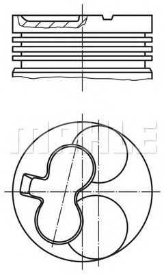 MAHLE ORIGINAL Piston Article number: 629 03 01 cheaply