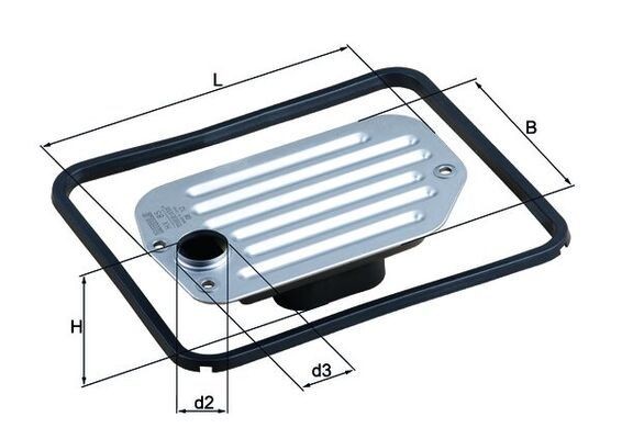 MAHLE ORIGINAL Automatic transmission filter kit Article number: HX 85D cheaply