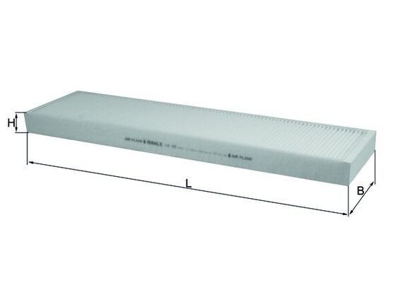 MAHLE ORIGINAL Pollen filter Article number: LA 25 cheaply
