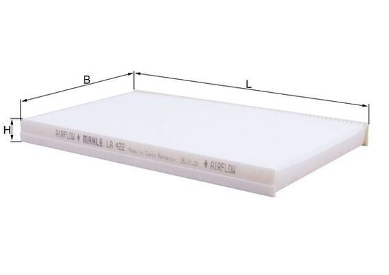 MAHLE ORIGINAL Pollenfilter Varenummer: LA 422 billige