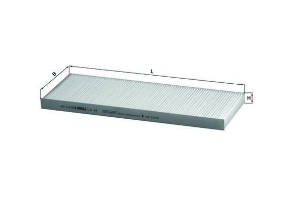 MAHLE ORIGINAL Pollenfilter Varenummer: LA 49 billige
