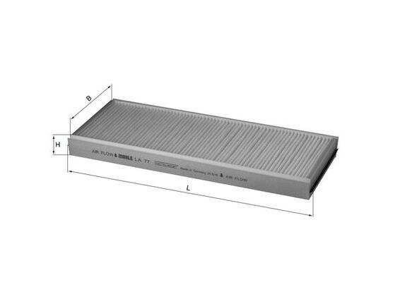 MAHLE ORIGINAL Pollen filter Article number: LA 77 cheaply
