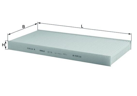 MAHLE ORIGINAL Pollenfilter Varenummer: LA 78 billige