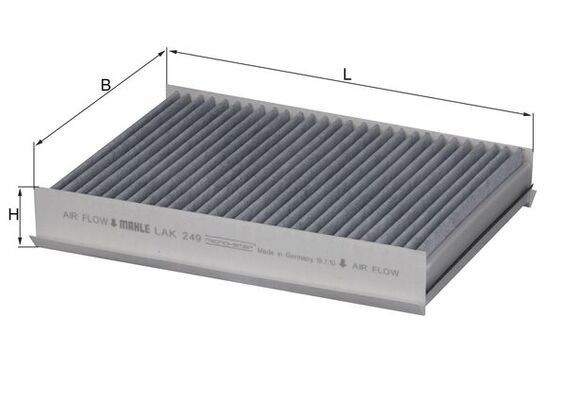 MAHLE ORIGINAL Pollen filter Article number: LAK 249 cheaply