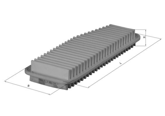 MAHLE ORIGINAL Luftfilter Artikelnummer: LX 1611 kaufen