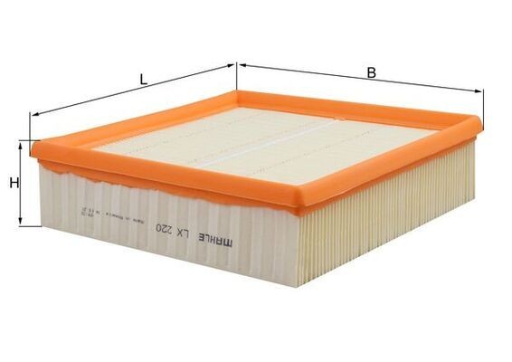 MAHLE ORIGINAL Air filter Article number: LX 220 cheaply