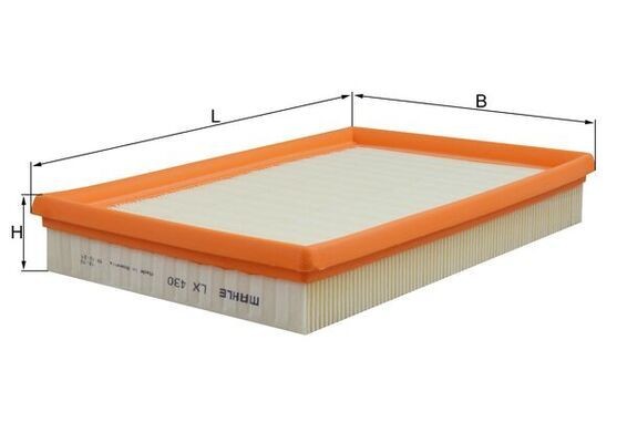 MAHLE ORIGINAL Air filter Article number: LX 430 cheaply