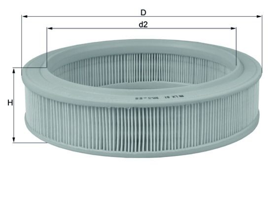 MAHLE ORIGINAL Air filter Article number: LX 81 cheaply