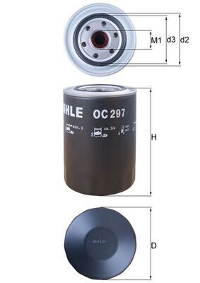 MAHLE ORIGINAL Coolant Filter Article number: WFC 19 cheaply