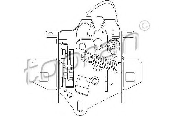 TOPRAN Bonnet Lock Article number: 109 793 cheaply