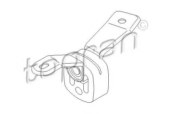 TOPRAN Holding Bracket, silencer Article number: 110 139 cheaply